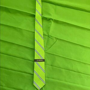IZOD Men's Lime Green Striped Tie